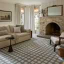 Loloi Magnolia Home by Joanna Gaines Ryder Collection RYD-02 Blue/Ivory 7'-9" x 9'-9" Area Rug