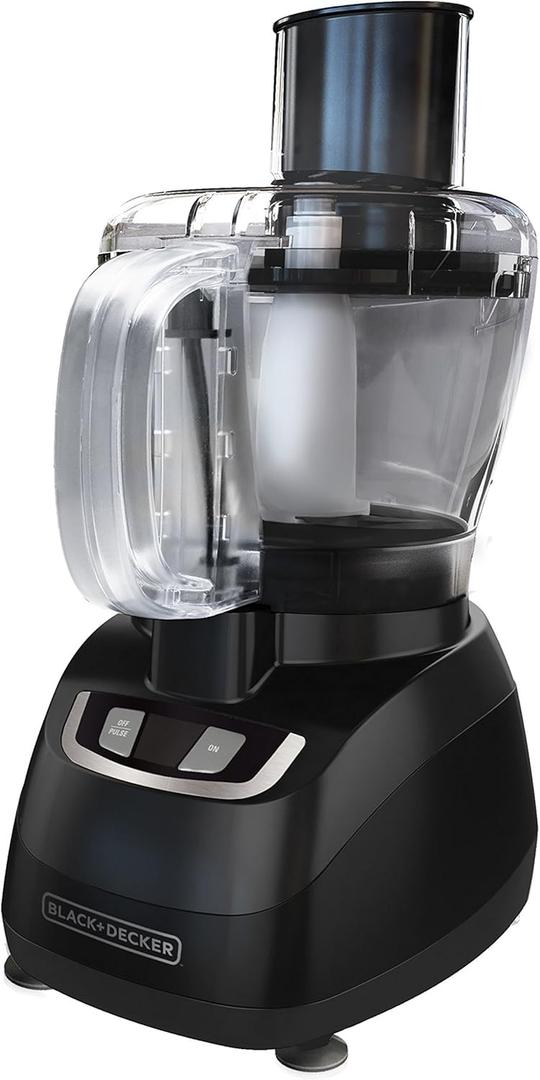 BLACK+DECKER 8-Cup Food Processor, Black, FP1600B Black