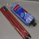 Microfiber Mop Cloth Heads Replacements: One Mop Handle with Two Blue Microfiber Cloth Heads Compatible with All Standard US Threading Pole