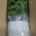 Small Fake Plant Fern Potted Artificial Plants for Shelf Desk Home Bathroom Farmhouse Room Office Kitchen Farmhouse Coffee Table Decor (Green)