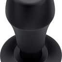Normcore 51mm Coffee Tamper V4.1 with Click Sound Feedback, Spring Loaded Tamper Fit Delonghi Portafilter, 304 Stainless Steel Flat Base, Anodized Aluminum Handle with Silicone Stand, Black