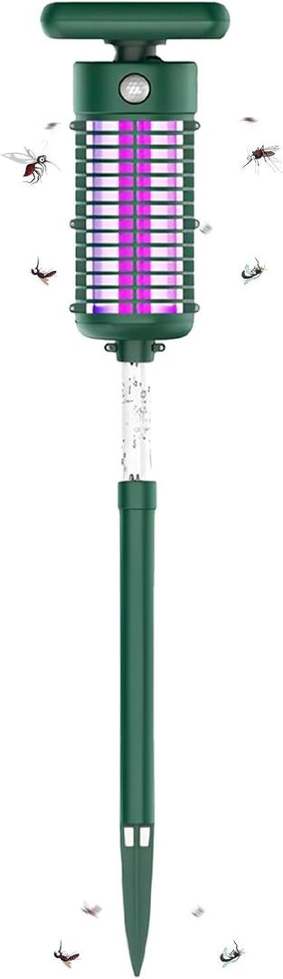 2025 1Pack Solar Bug Zapper Outdoor Mosquito Repellent Outdoor Patio, Mosquito Trap Used to Repel Gnat Small Flying Insect, Solar Fly Zapper for Yard Garden Farm, Waterproof Mosquito Zapper for Outside