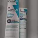 CeraVe Acne Foaming Cream Wash, Gentle Face and Body Cleanser with Benzoyl Peroxide 10%, Hyaluronic Acid, and Niacinamide, 10% Benzoyl Peroxide Treatment Clears Pimples and Blackheads 5 Oz