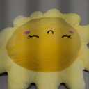 JOSON Sun Shaped Pillow Cute Sun seat Cushion Chair Cushion, Soft Plush Toy Pillow, Used for Home Decoration Children's and Girls' Birthday Gifts (17.8 inch Yellow)