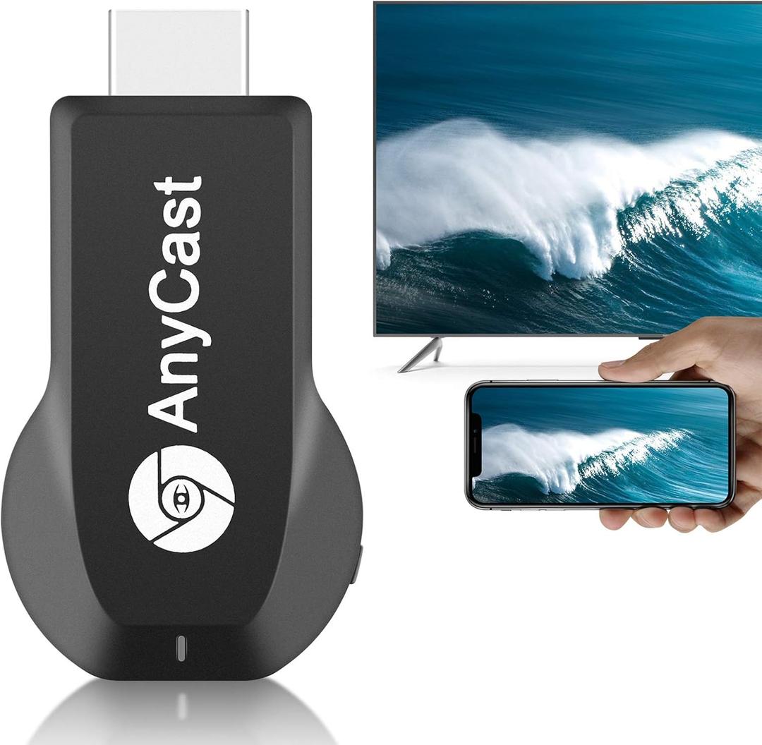 Anycast HDTV Wireless Display Adapter WiFi 1080P Mobile Screen Mirroring Receiver Dongle to TV/Projector Receiver Support Android Mac iOS Windows
