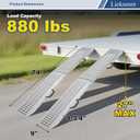 LIEKUMM 74" ATV Ramps 2-Pack, 880 lbs Heavy Duty Loading Ramps for Pickup Trucks, Folding Truck Ramps for Trailer & Lawn Mower