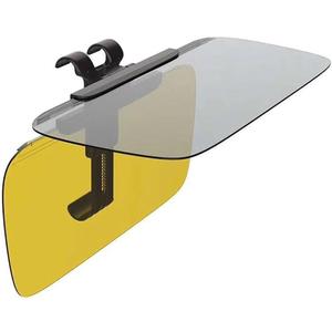 Sun Visor Car Big Sun Visor HD Dazzling Glasses Driving Folding Flip Down Mirror Spring Clip Day Night Anti-glare Clear View Visor Sunshade