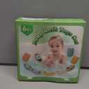 Bath Toys Floating Boats with Silicone Bathtub Toy,9 PCS Mold Free Baby Bath Toys for Infants 6-12-18 Months,Water Table Toy for Toddlers 1-3,Shower Toys Pool Toys for 1 2 3 4 Boys Girls Kids