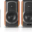 Edifier S1000W WiFi Audiophile Active Bookshelf 2.0 Speakers, 120W RMS Wireless HiFi Bluetooth Sound System Works with Alexa, Optical/RCA x 2 Coaxial, Supports AirPlay 2, Spotify Tidal Connect- Pair