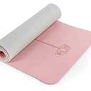 Yoga Mat Non Slip, Pilates Fitness Mats, Eco Friendly, Anti-Tear 1/4" Thick Yoga Mats for Women, Exercise Mats for Home Workout with Carrying Sling and Storage Bag