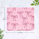 2 x Square Funny Mouse Mat, Cute and Waterproof Mousepad for Computers, Laptop with Non-Slip Rubber Base, 9.5 * 7.8 * 0.12In Mouse Pad, Office & Home,Bowknot (Small)