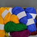 Nuogo 100 Rolls Acrylic Yarn Bulk for Crocheting Knitting Multicolor Yarn Skeins 2200 Yards Mini Soft Yarns Bundle Multicolor Skeins for Hand Knitting Craft Project Adult Kids Beginner Kits, 25 Colors