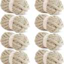 HOMBYS Khaki Chunky Chenille Yarn for Crocheting, Bulky Thick Fluffy Yarn for Knitting, Super Bulky Chunky Yarn for Hand Knitting Blanket, Soft Plush Yarn, 8 Jumbo Pack (27 yds,8 oz Each Skein)