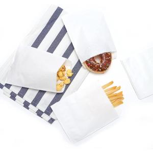 100-pack 6x8 Inches White Kraft Paper Bags for Bakery Cookies Treats Snacks Sandwiches Popcorn Small Gift bag