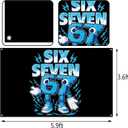 Funny 6 7 Meme Birthday Decoration Italian Brainrot Six Seven Photo Booth Backdrop Kids Meme 67 Decoration Background Banner Wall Decor (Italian Brainrot-1, 3x6x5.9ft)