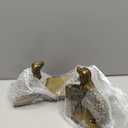 Dog Bookends, Book Ends for Shelves to Hold Books Heavy Duty, Creative Resin Book Holders for Kitchen Desk Home Office