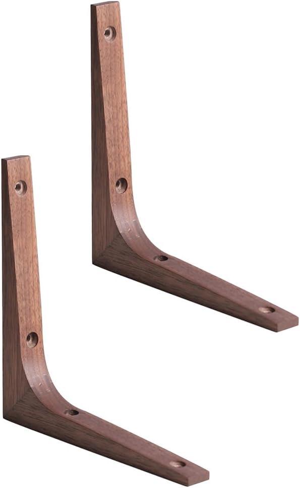 Uonlytech Fixed Compartment Bracket 6.89 Inch Durable Wall Shelf Brackets Corner Brace Supports Triangular Rack for Home Office Shelves Fixing