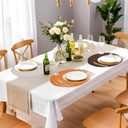 Defined Deco13 Inches Round Woven Placemats Set of 4 for Kitchen Dining Table, Trivets for Hot Pots and Pans, Boho Placemats Table Decor for Thanksgiving