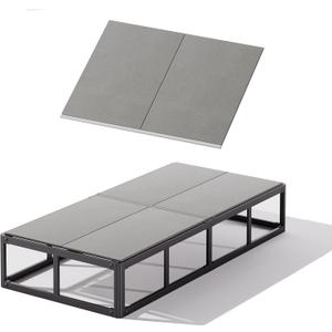 Bunkie Board Twin, Non-Slat Spacing Design, Low Profile Bed Board - Support Under Mattress, Light/Breathable/Noise Minimizing Bunkie Boards 8MM Thick, Under Bed Support