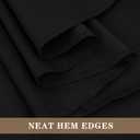Fitable 6 Pack Black Square Tablecloths - 70 x 70 Inches - Stain Resistant and Reusable Table Clothes, Polyester Fabric Table Covers for Dining, Card Tables, Coffee Tables