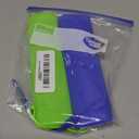 2 Pcs Silicone Cover for Samsung Remote, Alquar Protective Shockproof Case Compatible with Samsung Smart TV Remote BN59-01301A Bn59-01315A Bn59-01199F -with Lanyard (Blue+ Glowing Green)