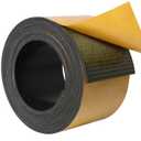 DGSL Neoprene Rubber Sheet Self Adhesive, 3" W x 1/8" T x 10' L Solid Rubber Sheets, Rolls & Strips for DIY Gaskets Crafts, Pads, Protection, Supports, Leveling, Anti-Vibration, Anti-Slip