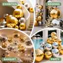 Gold Inflatable Mirror Ball, Reusable Large Event Decoration PVC Disco Ball, Bubble Balloon for Party, Concerts, Stage, Wedding Shows(1 Pcs, 1m/39.4in)