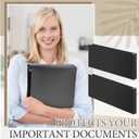 2 Pcs 8.5'' x 14'' Landscape 3 Ring Legal Size Binders 2 Inch Round Ring Binders Heavy Duty Economy Holds 8.5 '' x 14'' Paper for Artwork Blueprints, Office, Home, Work Places(Black)