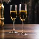 SHYRC Glass Champagne Flutes Set of 16, 6oz Classic Champagne Glasses, Sparkling Wine Glass, Champagne Flutes with Long Stem for Party, Wedding and Home - Clear