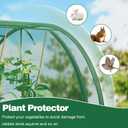 98x49x49in Garden Plant Netting Mesh Cover for Raised Bed, Crop Cage with Roll-up Zipper Door, Plant Protectors from Animals, Large Tunnel Gardening Net for Vegetables Fruits Tomato, Green