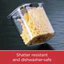 Rubbermaid Brilliance 16-Cup Airtight Food Storage Container with Lid Clear/Grey - optimal for pantry organization flour sugar and food storage
