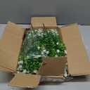 Yastouay Artificial Flowers for Outdoors UV Resistant, 14 Bundles White Realistic Fake Outdoor Flowers Fake Plants, Faux Flowers for Outdoor Planters Front Porch Garden Window Box Farmhouse Decor