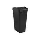 Rubbermaid Swing Top Waste Container for Home and Kitchen, Easy Access Disposal and Slim Modern Trash Can with Lid, 12.2 Gallon Capacity, Blac, for Home/Kitchen/Garage/Apartment