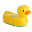 Munchkin Duck Inflatable Baby Bathtub for Babies 6-24 Months, White Hot Heat Alert, Great for Home or Travel, Classic Yellow Ducky (1 Count (Pack of 1))