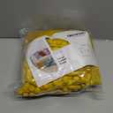 Deconovo Velvet Throw Pillow Covers, Set of 2, Decorative Pom-poms Soft with Invisible Zipper Cover for Sofa,Yellow,22x22 Inch