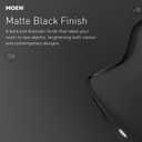Moen Gibson Matte Black Eco-Performance Modern Shower Trim Featuring Bathroom Showerhead and Lever Handle, Posi-Temp Valve Required, T2902EPBL