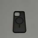 Hualele Magnetic for iPhone 13 Pro Case,Compatible with MagSafe, Military Grade Dropproof Translucent Matte Hard Back Soft Edge Slim Phone Case iPhone 13 Pro,Black