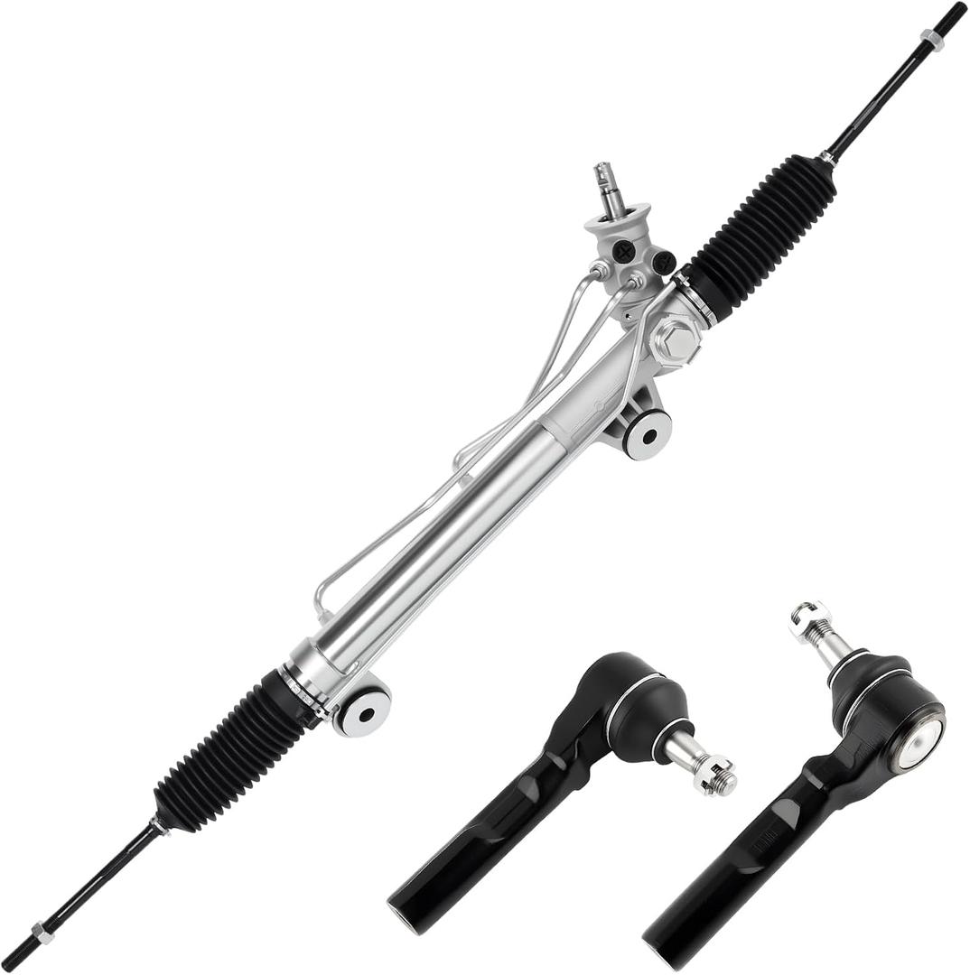 22-1000 Hydraulic Power Steering Rack and Pinion Fit for Chevrolet Silverado 1500 Classic, for GMC Sierra 1500 Classic Automotive Replacement Rack & Pinion Assembly with Outer Tie Rod Ends