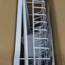 MOUKABAL Dish Drying Rack, Dish Rack, Stainless Steel Dish Racks for Kitchen Counter, Dish Drainer with Removable Utensil Holder, Drainboard (White,13''W x 17''L)