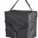 Insulated Heated Delivery Bag with Handle - Portable Microwave Food Warmer, Collapsible Grocery Boxes - Picnic Lunch Pizza Container for Food Transport