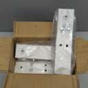 4 Pcs White Table Leg Extenders for Folding Tables, Adjustable Folding Table Leg Extensions,Metal Square Folding Table Leg Risers,Raise Table Height 3.5"/5.5"(Inner Diameter 1.86")