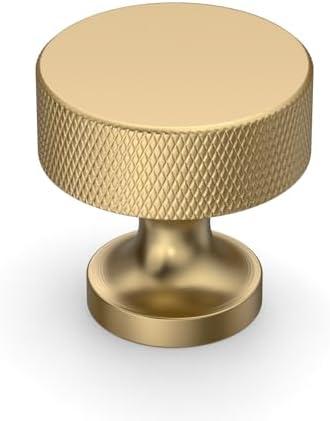 Coinkoly 6Pack Champagne Bronze Knurled Cabinet Knobs Kitchen Champagne Gold Pulls for Cabinets Drawer Pulls Dresser Hardware for Cupboard