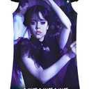Girls Casual Dress Kids Dark Princess Dancing Queen Patterned Birthday Party Outfits, Small