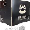 Wooden Plyo Box, 31 Plyometric Jump Training Squat, Step Up, Jumps & More Workout Size S, M, L, XL (X-Large 30/24/20)