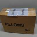 puredown Goose Feather Down Pillows, Gusseted Bed Pillows for Sleeping 100% Cotton Cover, Set of 2 Standard Size