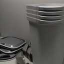 IRIS USA Pet Food Storage Container 25 lbs, Premium 60% Improved Airtight Seal with Air Valve, 2 Cup Scoop, Removable Wheels, Easy to Open - Made in the USA, Gray Set of 4