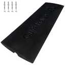 WKINGBOOM All Black Rubber Driveway Ramps 66139lbs Capacity Low Profile Car Threshold Ramp Curbside Bridge Ramps for Loading Dock, Garage, Sidewalk, Truck, Scooter, Bike, Motorcycle & Wheelchair 16*48 Inch