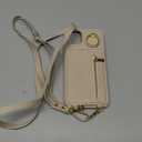 Crossbody Wallet Case for iPhone 14 Pro Max with Lanyard Strap Card Slot Holder RFID Blocking Ring Kickstand,Magnetic Flip Folio Zipper Purse Case, PU Leather Cover Handbag,Beige