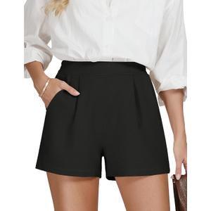 AKEWEI Dress Shorts for Women High Waisted Wide Leg Trendy Shorts
