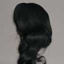 AGO Short Bob Wig with Bangs Dark Green Loose Wave Wigs Shoulder Length 14Inch for Women Colorful Costume Wig Heat Resistant Fiber Hair for Daily Party Halloween Cosplay Use(4/610#DarkGreen)